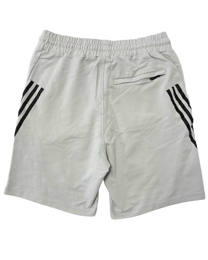 Adidas Originals Light Gray Marl 3-Stripes Shorts