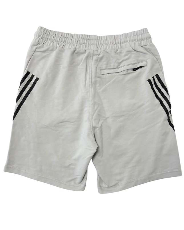 Adidas Originals Light Gray Marl 3-Stripes Shorts