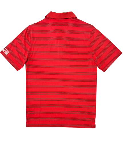 Nike Tour Performance Dri-Fit Red Striped Golf Polo Shirt