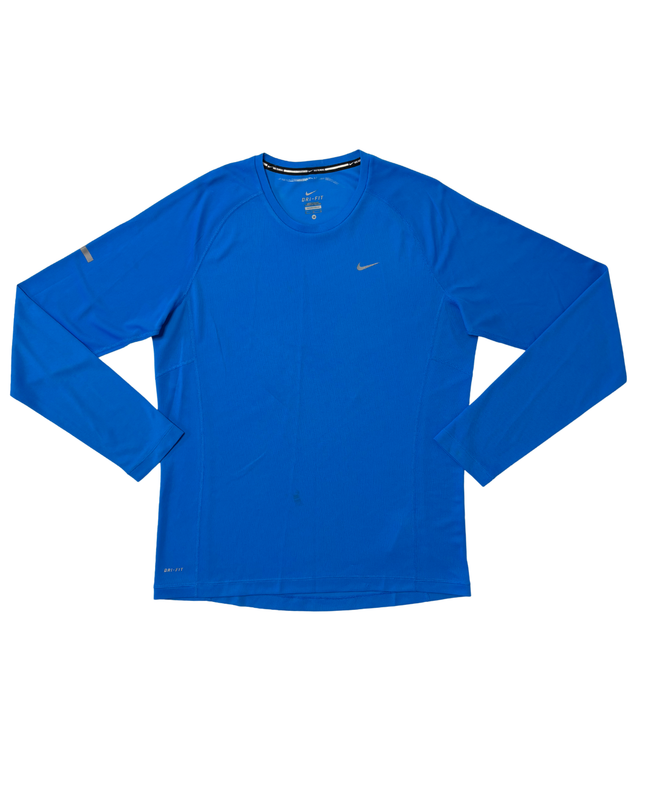 Nike Running Dri-FIT Long Sleeve Blue Performance Shirt