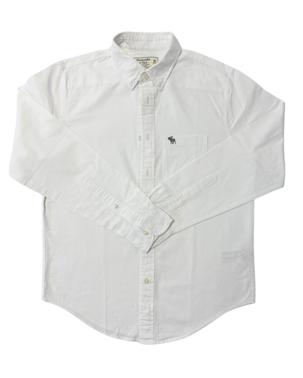 Abercrombie & Fitch Classic White Button-Down Shirt - M