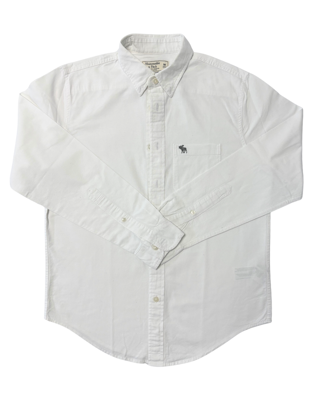 Abercrombie & Fitch Classic White Button-Down Shirt - M
