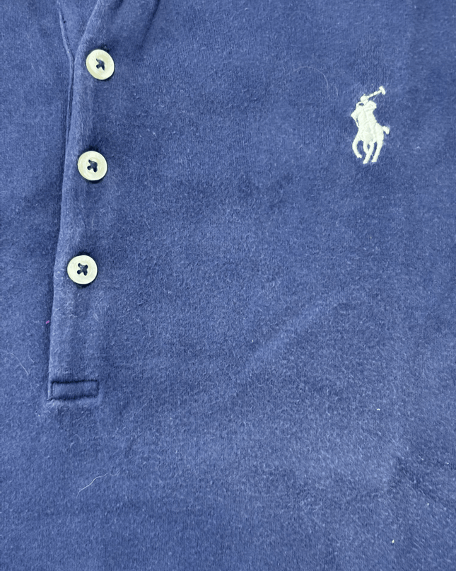Ralph Lauren Classic Navy Blue Cotton Piqué Polo Shirt