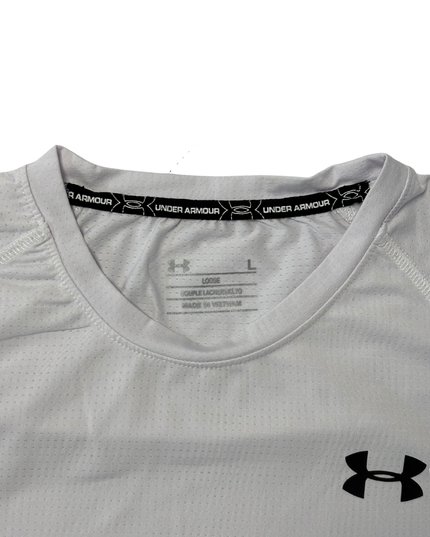 Under Armour White HeatGear Loose Fit Training T-Shirt - M