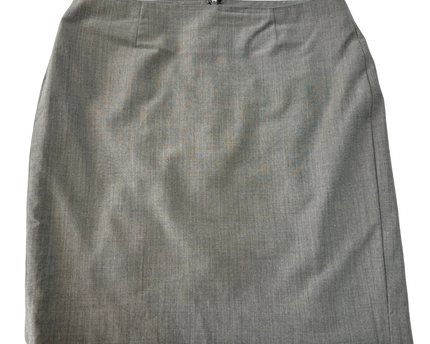 Banana Republic Petite Classic Grey Office Pencil Skirt - L