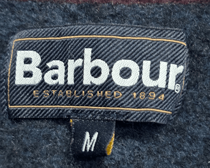Barbour Half-Zip Textured Knit in Navy Sweater