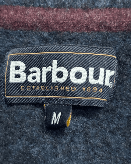 Barbour Half-Zip Textured Knit in Navy Sweater