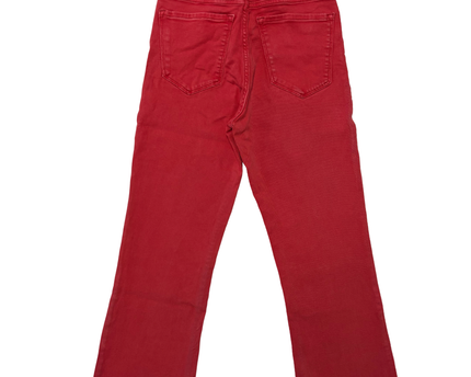 MNG Denim Sienna Red Straight Leg Jeans - XS | Waist: 26"