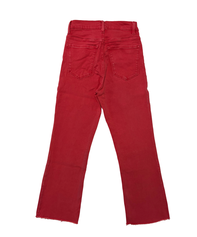 MNG Denim Sienna Red Straight Leg Jeans - XS | Waist: 26"