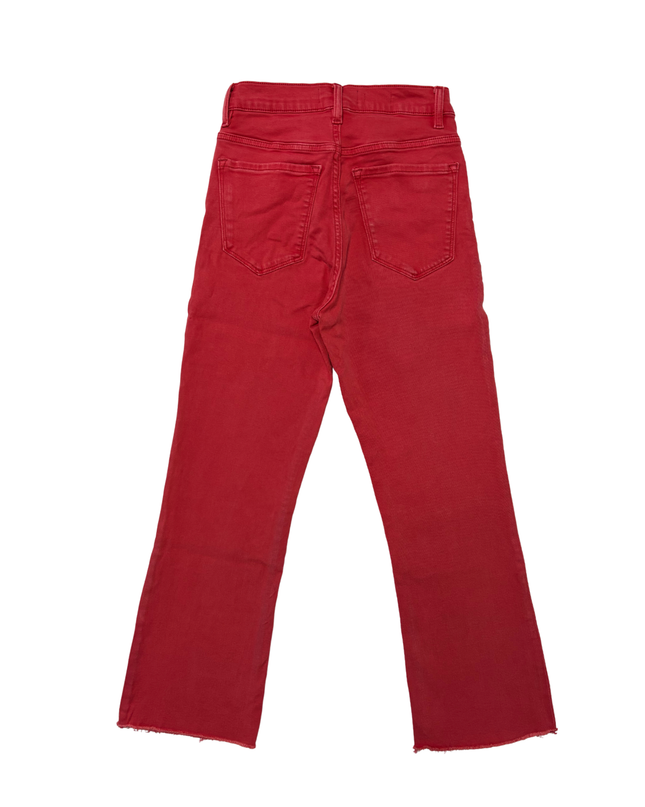 MNG Denim Sienna Red Straight Leg Jeans - XS | Waist: 26"