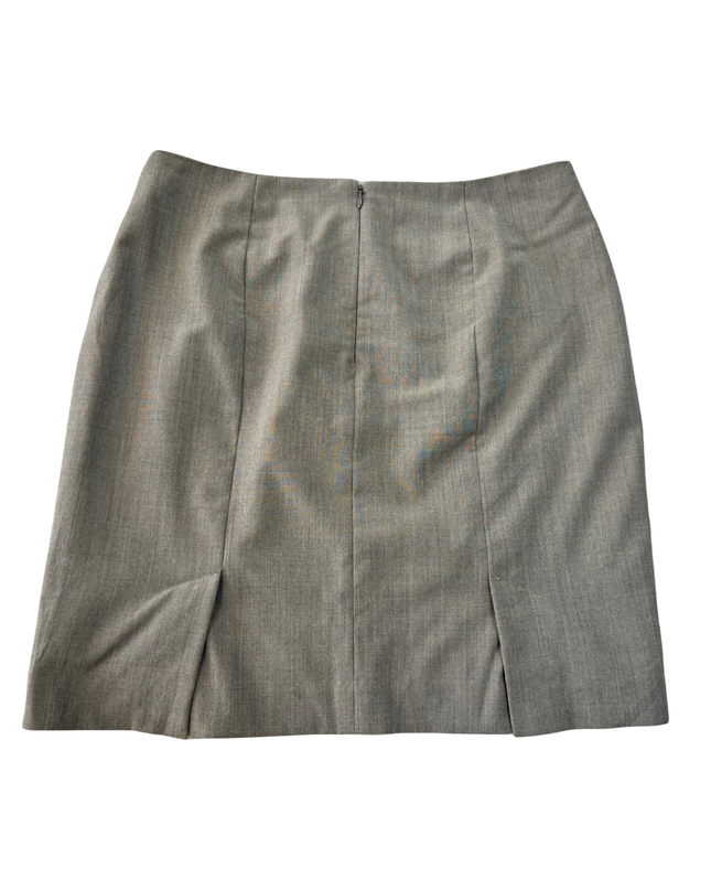 Banana Republic Petite Classic Grey Office Pencil Skirt - L