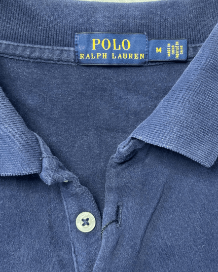 Ralph Lauren Classic Navy Blue Cotton Piqué Polo Shirt