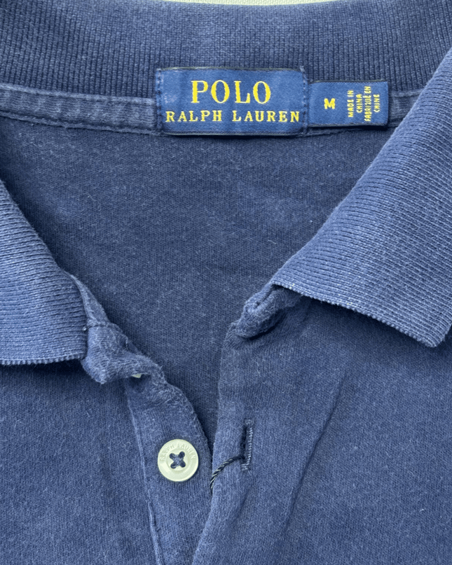 Ralph Lauren Classic Navy Blue Cotton Piqué Polo Shirt