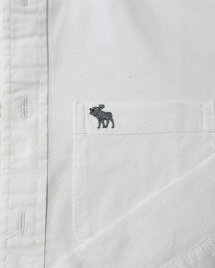 Abercrombie & Fitch Classic White Button-Down Shirt - M