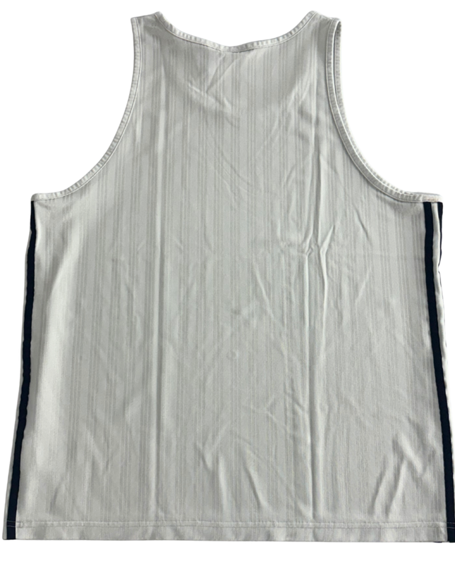 Adidas Originals Trefoil White Mesh Stripe Tank Top - L
