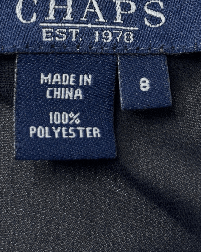 CHAPS Black Sheer Mesh Ruffle Bell Sleeve Peplum Blouse