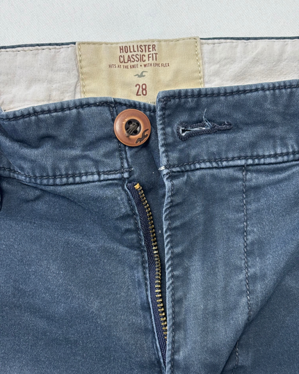 Hollister Classic Fit Navy Blue Epic Flex Shorts - M | Waist: 30"