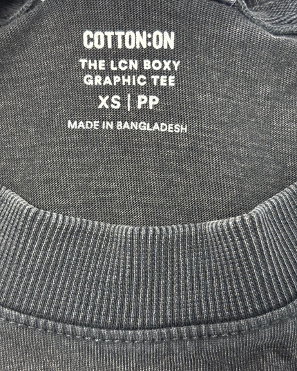 Cotton On x Ford Mustang 1964 Graphic Boxy Washed Black T-Shirt - M