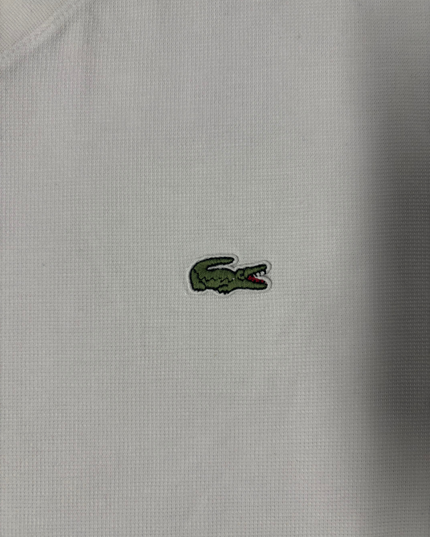 Lacoste Sport White V-Neck T-Shirt - XL