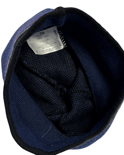 Patagonia Mountain Stripe Navy & Black Knit Beanie