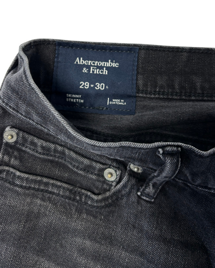 Abercrombie & Fitch Skinny Stretch Faded Black Jeans - S | Waist: 29"