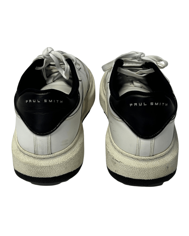 Paul Smith Hackney Leather Sneakers | White & Black