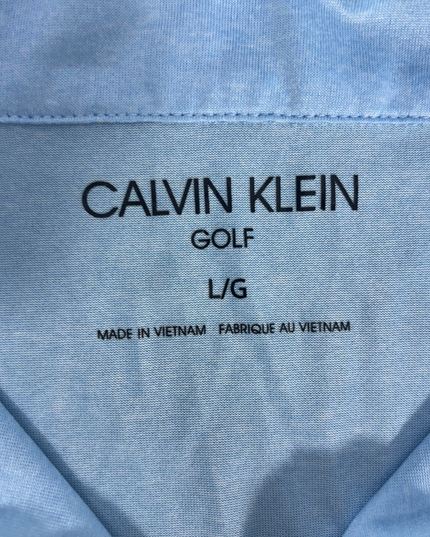 Calvin Klein Golf Light Blue 1/4 Zip Pullover - M