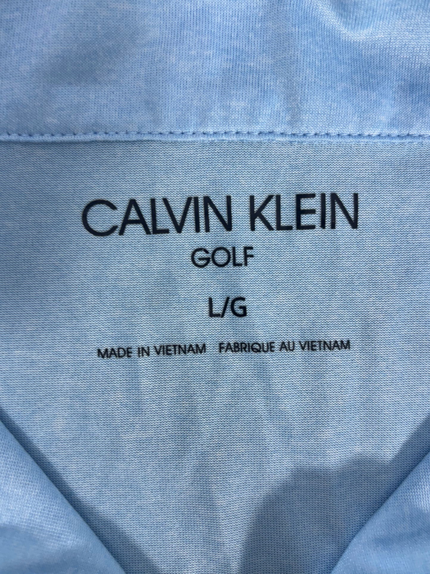 Calvin Klein Golf Light Blue 1/4 Zip Pullover - M