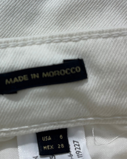 Massimo Dutti White High-Rise Flared Pants – Classic Chic - M