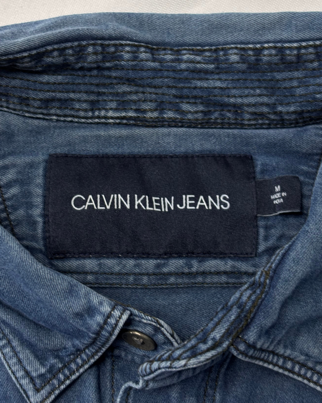 Calvin Klein Jeans Light Wash Denim Button-Up Shirt