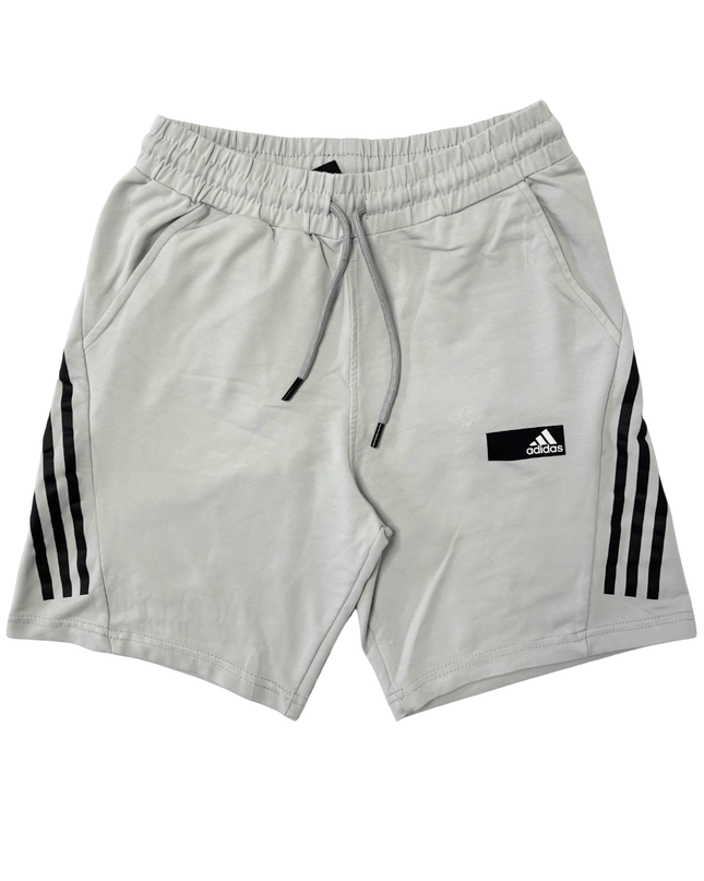 Adidas Originals Light Gray Marl 3-Stripes Shorts