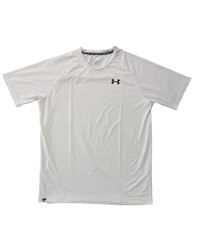 Under Armour White HeatGear Loose Fit Training T-Shirt - M