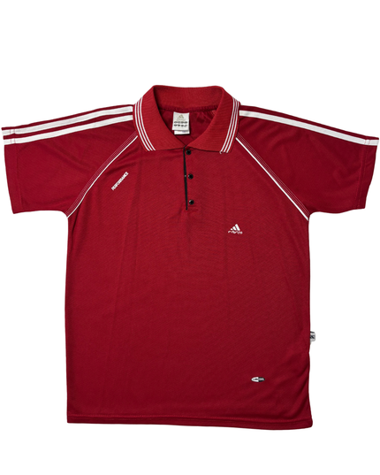 Vintage Adidas Performance Red ClimaLite Polo Shirt