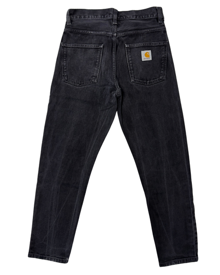 Carhartt WIP Black Washed Straight Fit Denim Jeans – S | Waist: 30"