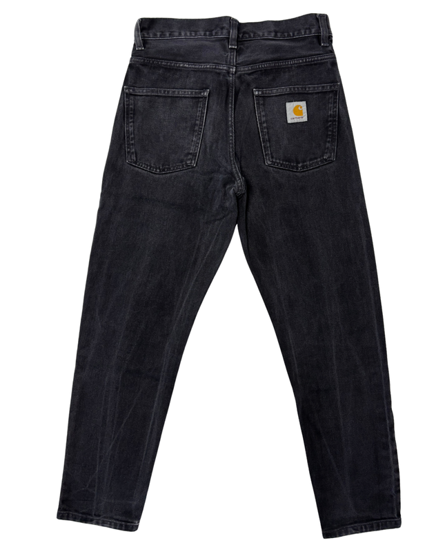 Carhartt WIP Black Washed Straight Fit Denim Jeans – S | Waist: 30"