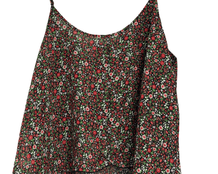 Active Floral Spaghetti Strap Cami Top