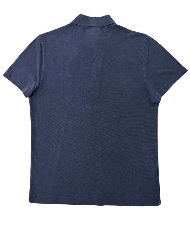 Lacoste Sport Slim Fit Faded Navy Blue Textured Polo Shirt