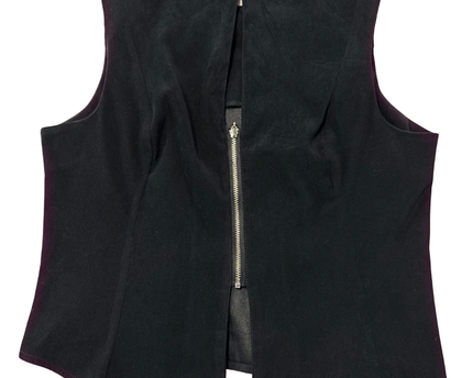 Lambertrand Black with Lace-Up Back Detail Vest