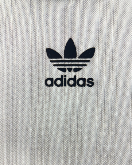 Adidas Originals Trefoil White Mesh Stripe Tank Top - L