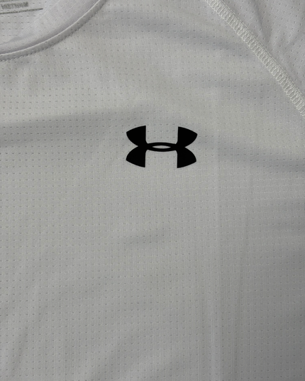 Under Armour White HeatGear Loose Fit Training T-Shirt - M