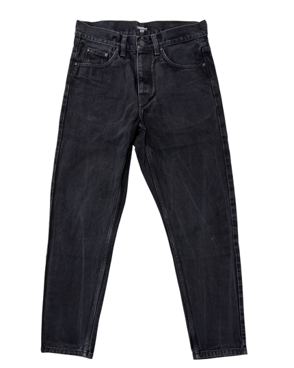 Carhartt WIP Black Washed Straight Fit Denim Jeans – S | Waist: 30"