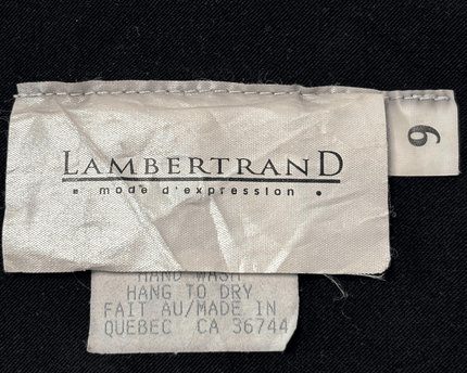Lambertrand Black with Lace-Up Back Detail Vest