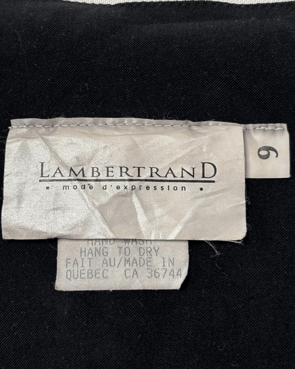 Lambertrand Black with Lace-Up Back Detail Vest