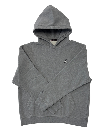 Jordan Gray with Jumpman Logo Pullover Hoodie- L