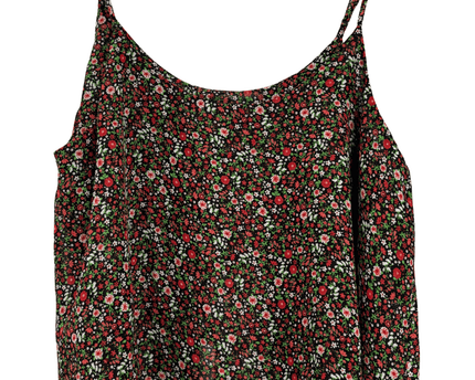 Active Floral Spaghetti Strap Cami Top