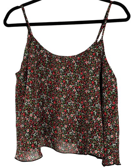 Active Floral Spaghetti Strap Cami Top