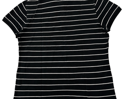 Ralph Lauren Golf Classic Fit Striped Black & White Polo Shirt