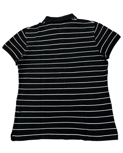 Ralph Lauren Golf Classic Fit Striped Black & White Polo Shirt
