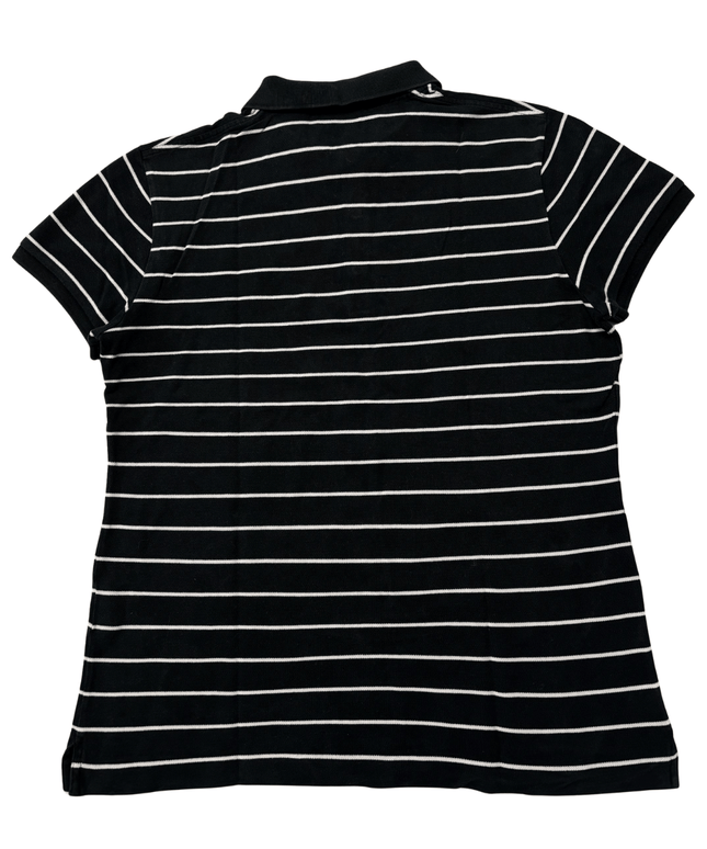 Ralph Lauren Golf Classic Fit Striped Black & White Polo Shirt