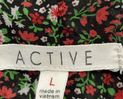 Active Floral Spaghetti Strap Cami Top